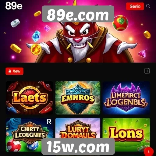Comparativo de jogos disponíveis no 89e.com